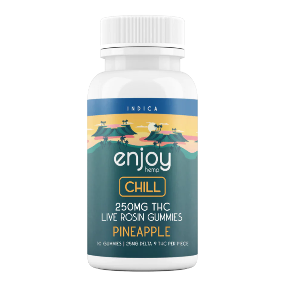 Mega Dose Gummies – Pineapple (Indica) | 10 Count