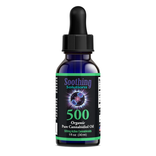 Soothing Solutions 500MG Pure CBD Tincture (1oz)