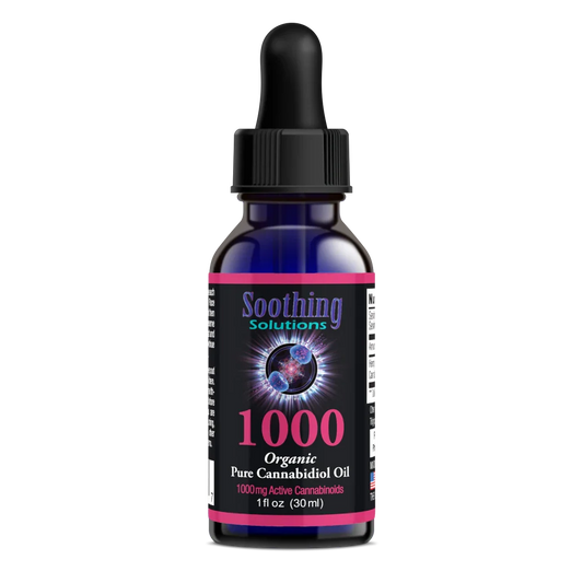 Soothing Solutions 1000MG Pure CBD Tincture (1oz)