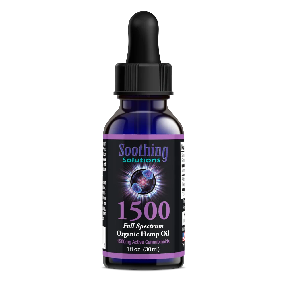 Soothing Solutions 1500MG Full Spectrum CBD Tincture (1oz)