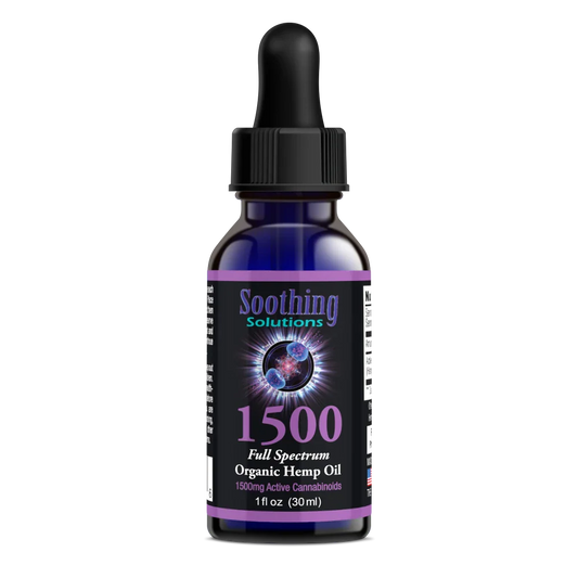 Soothing Solutions 1500MG Full Spectrum CBD Tincture (1oz)