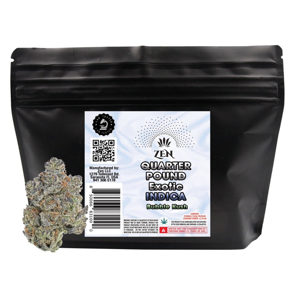 bubble kush thca exotic flower, anxiety relief natural
