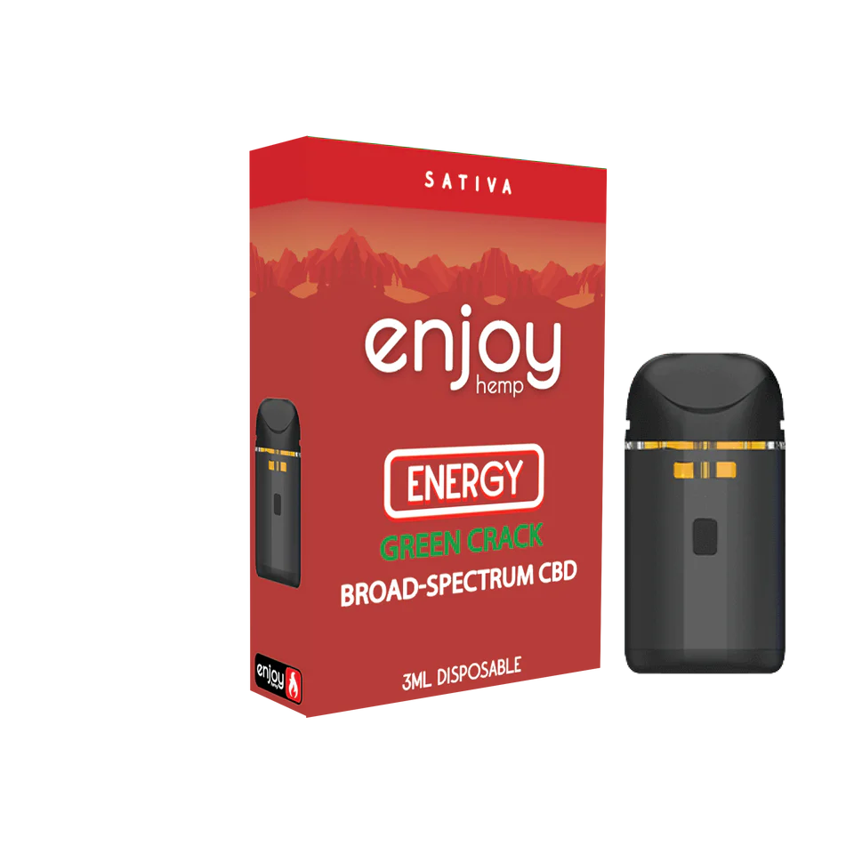 3ml Broad-Spectrum CBD for Energy - Green Crack (Sativa)