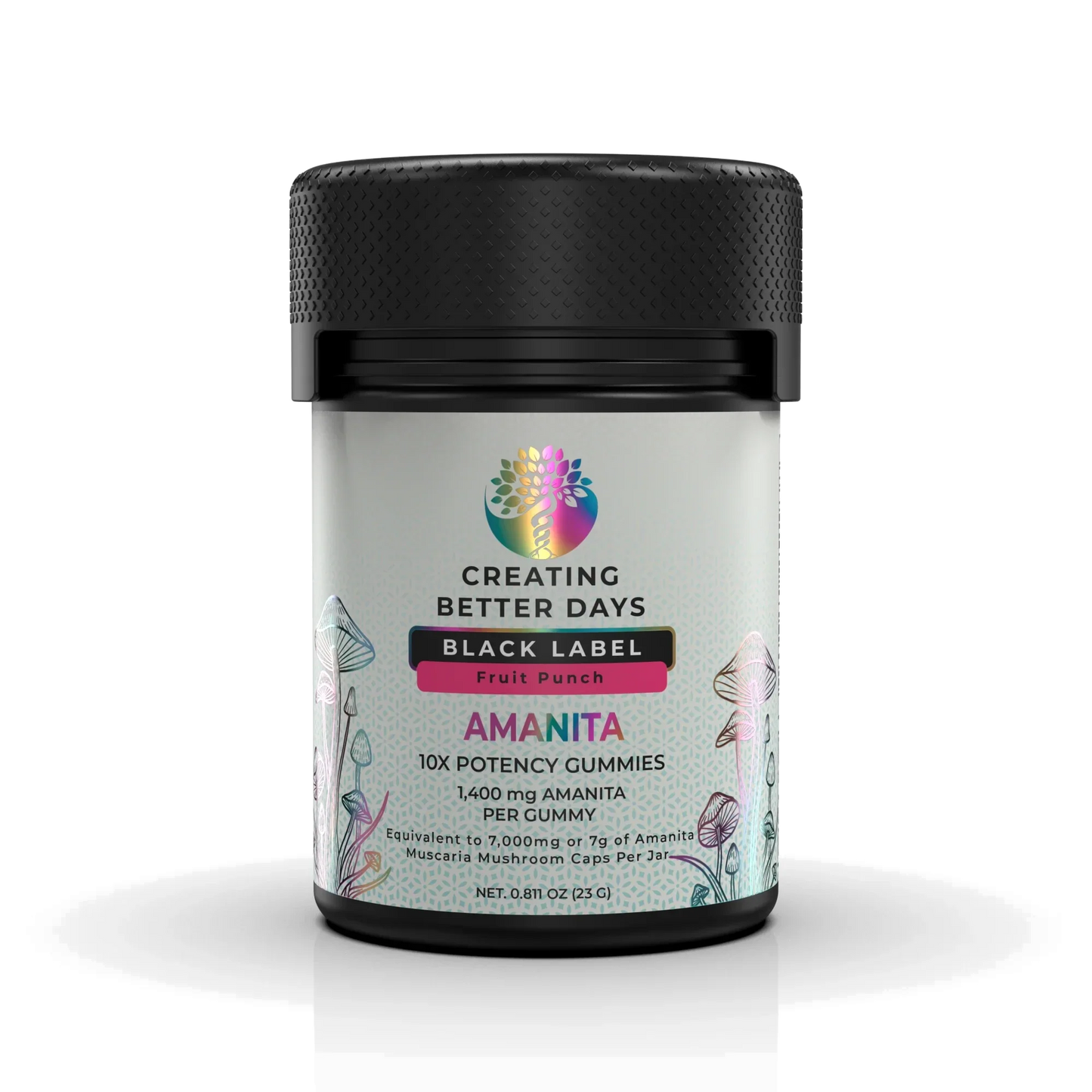 Creating Better Days Black Label Amanita Gummies 1400MG (1,400mg)