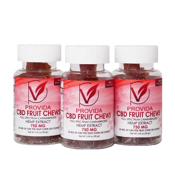 Provida CBD Fruit Chews 750mg (3-Pack)